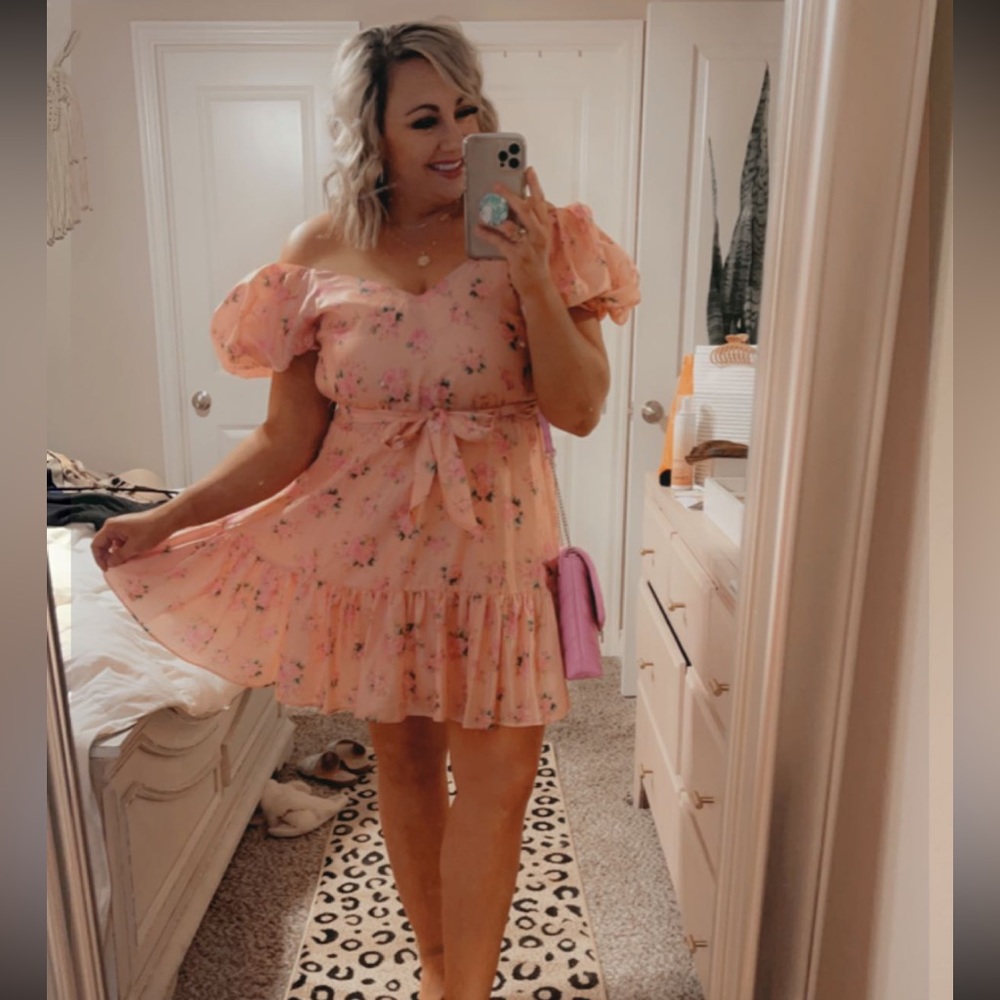 LoveShackFancy x Target Pink floral dress